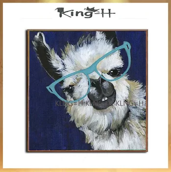 

Hand-painted oil paintings take glasses of sprouting dog knife modern abstract painting decorative wall art hall hotel large mur