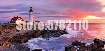 

5D Diy Diamond Painting Cross Stitch Diamond Embroidery Landscape Lighthouse at Portland Hobbies And Crafts Diamond Mosaic Kits