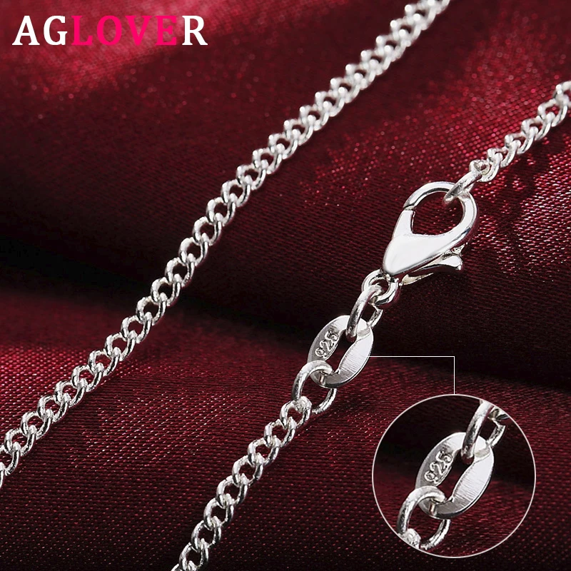 Necklace Jewelry Side-Chain 925-Sterling-Silver Woman Charm AGLOVER Fashion New for Gift