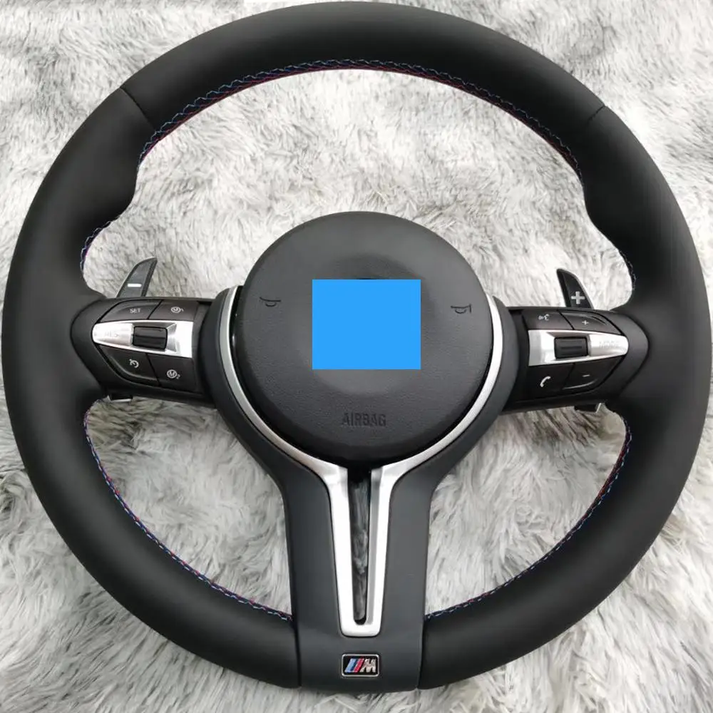 

For BMW M5 M3 2010-2017 Theather Steering Wheel Suit for M3 5 6 7 F01 F02 F10 F18 series without Heating + Vibro