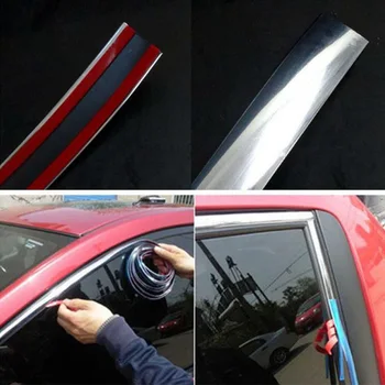 

Trim Molding Strip Car Exterior Decorative Silver Accessories Protector