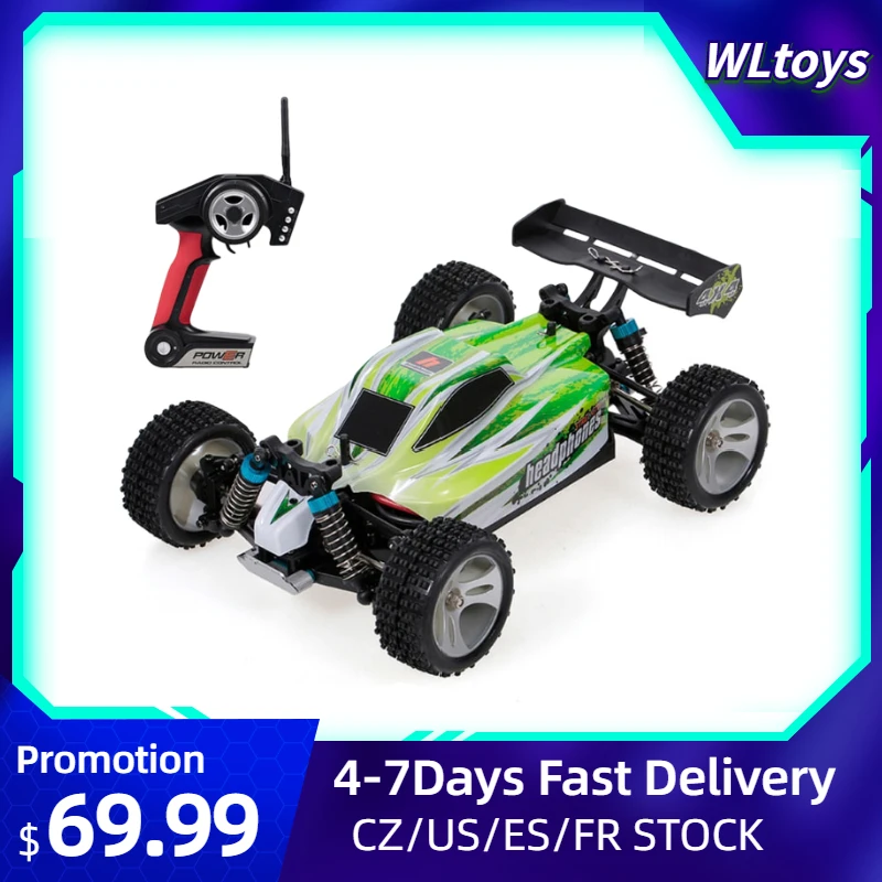 

WLtoys A959B RC Car 1/18 70Km/h High Speed Racing Car 540 Brushed Motor 4WD Off-Road Remote Control Electric Car RTR RC Kids Toy