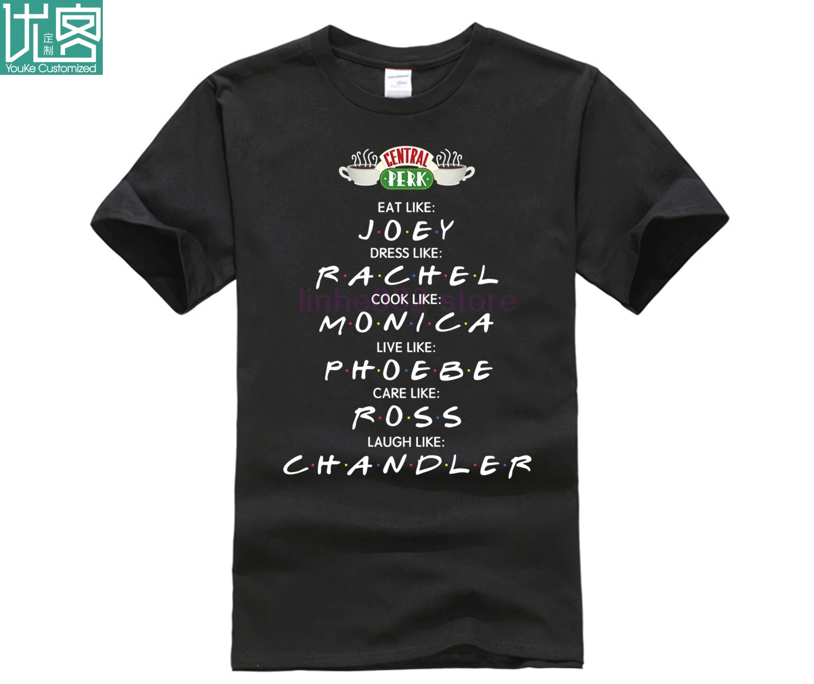 Eat Like Joey Dress Rachel Friends Tv Show Мужская короткая футболка 2020 What рубашка большого размера
