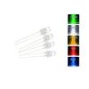 100PCS/LOT Legs UltraBright Red/Green/Blue/White/Yellow Ultra Bright Transparent 5MM Round LED Diode F5 20（mA）0.06 (W) 3V-3.3V ► Photo 3/6