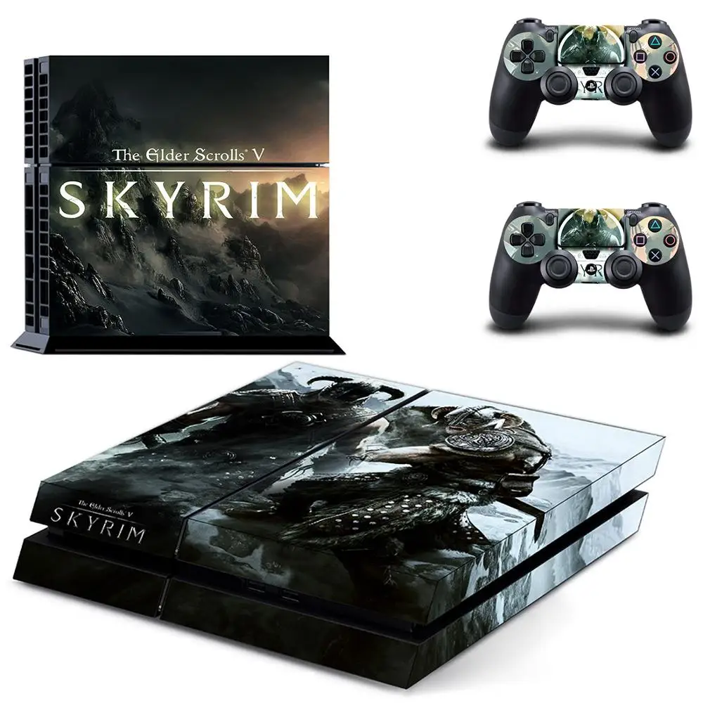 The Elder Scrolls V Skyrim PS4 наклейка s Play station 4 Кожа Наклейка для playstation 4 PS4 консоль и контроллер Скины Виниловые