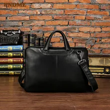 PNDME мужской портфель из натуральной кожи, деловая сумка для ноутбука, винтажная простая сумка из воловьей кожи, сумки-мессенджеры, рабочие сумки