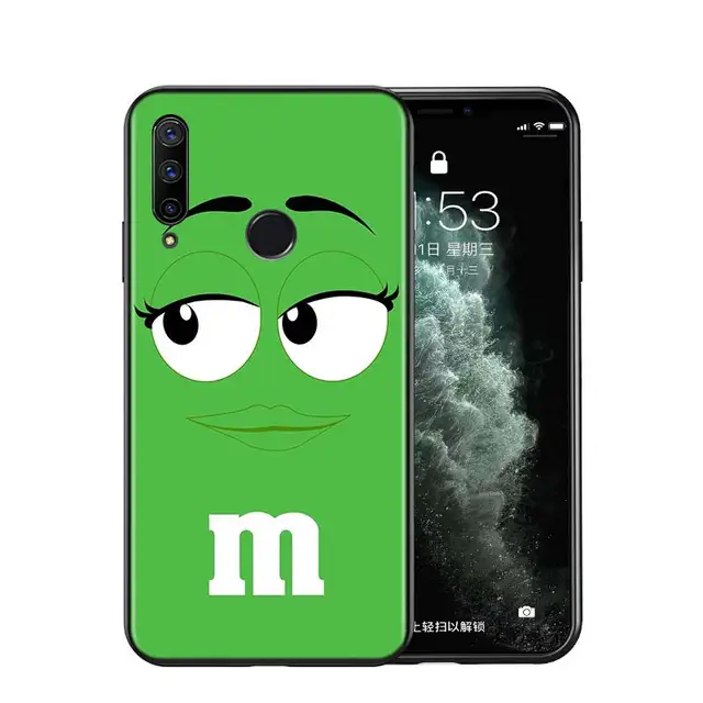 Silicone Cover Cute M&M‘s Chocolate For Huawei Honor 9 9X 9N 8S 8C 8X 8A V9 8 7S 7A 7C Pro lite Prime Play 3E Phone Case Style 10