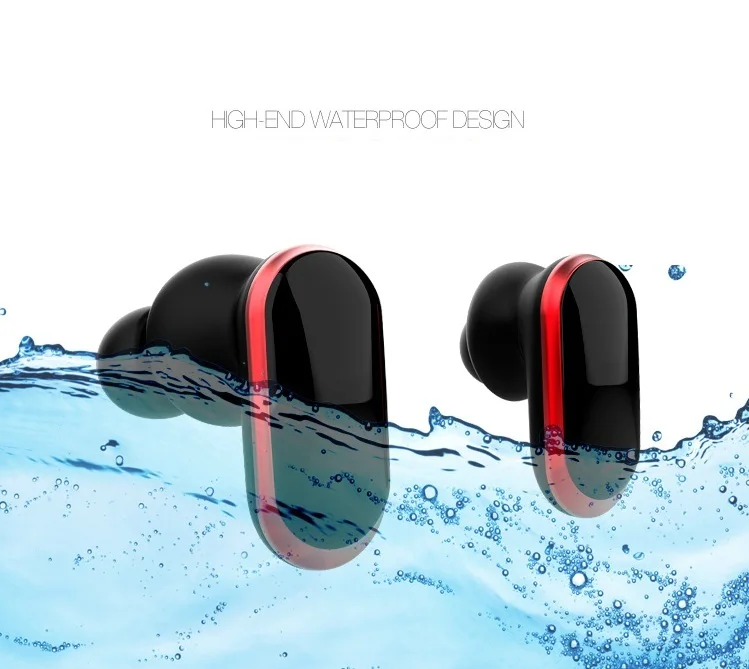 Спортивные bluetooth наушники TWS Беспроводные bluetooth 5,0 Earbus HiFi стерео водонепроницаемые с микрофоном зарядная коробка для Iphone