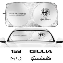 Солнцезащитный козырек на лобовое стекло автомобиля для Alfa Romeo Giulietta 147 156 159 Mito Stelvio Sportiva Аксессуары Анти-УФ-зонтик Солнцезащитный козырек на лобовое стекло автомобиля для Alfa Romeo Giulietta 147 156 159 Mito Stelvio Sportiva Аксессуары Анти-УФ-зонтик
