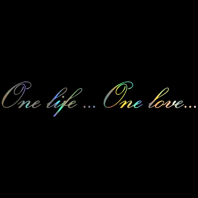 Виниловая наклейка для автомобиля 10 6 см * 58 one life... love... Забавные 3d наклейки и