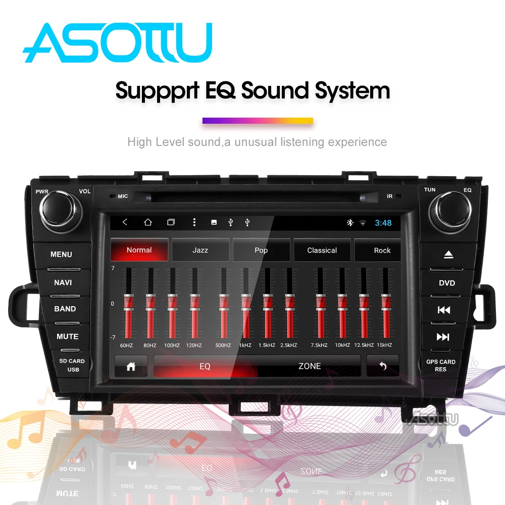 Asottu android 9,0 автомобильный dvd для Toyota Prius 2009 2010 2011 2012 2013 gps навигации мультимедийный плеер