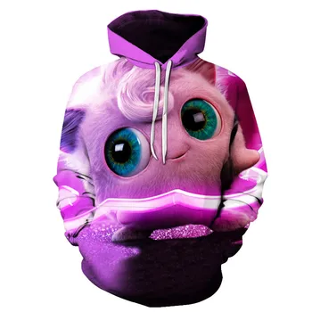 

2019cartoon Game Pokemon Go Pikachu Eevee 3D oversized Hoodies sweatshirts boy/girl Kawaii Anime Harajuku Clothes худи hoodies