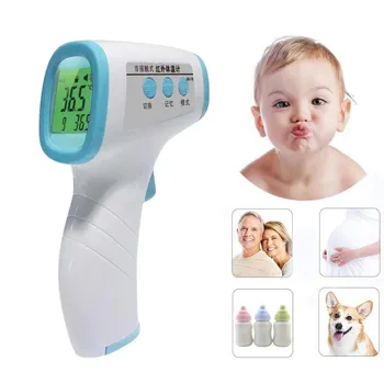 

Thermometer Forehead Gun Infrared Thermometer Hands-free Handheld Temperature Measurement Thermometer #Zer