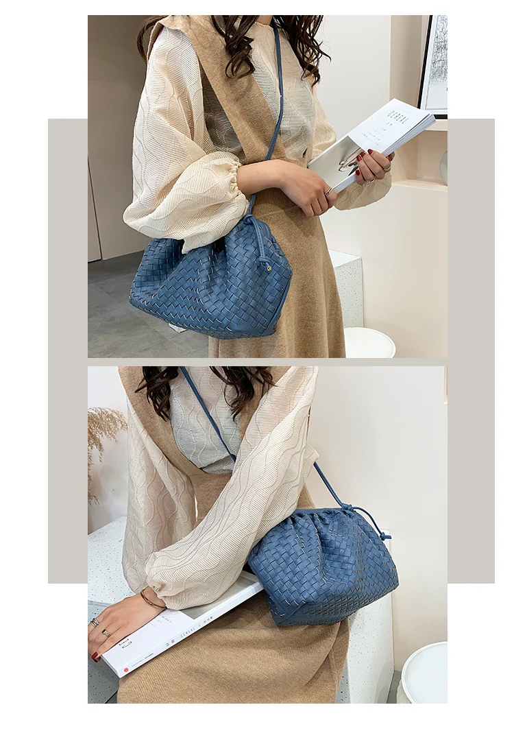 Fashion Clip Shell Women Day Cluth Bags Designer Cloud Female Shoulder Bag Luxury Pu Leather Crossbody Bag Lady Large Purse