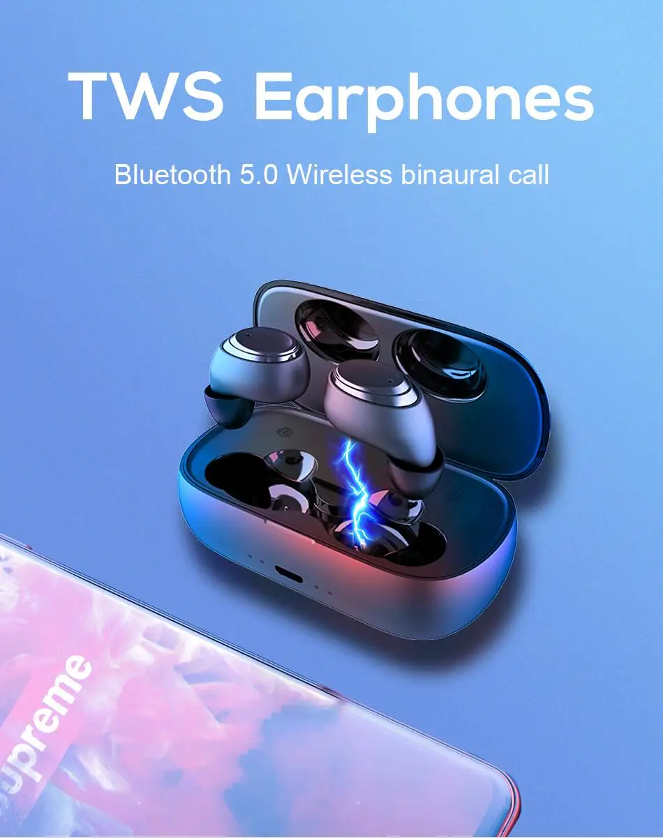 Jellico, беспроводные TWS, Bluetooth наушники, 5,0, сенсорное управление, наушники, Eadphones с зарядной коробкой, спортивные наушники, игровые наушники