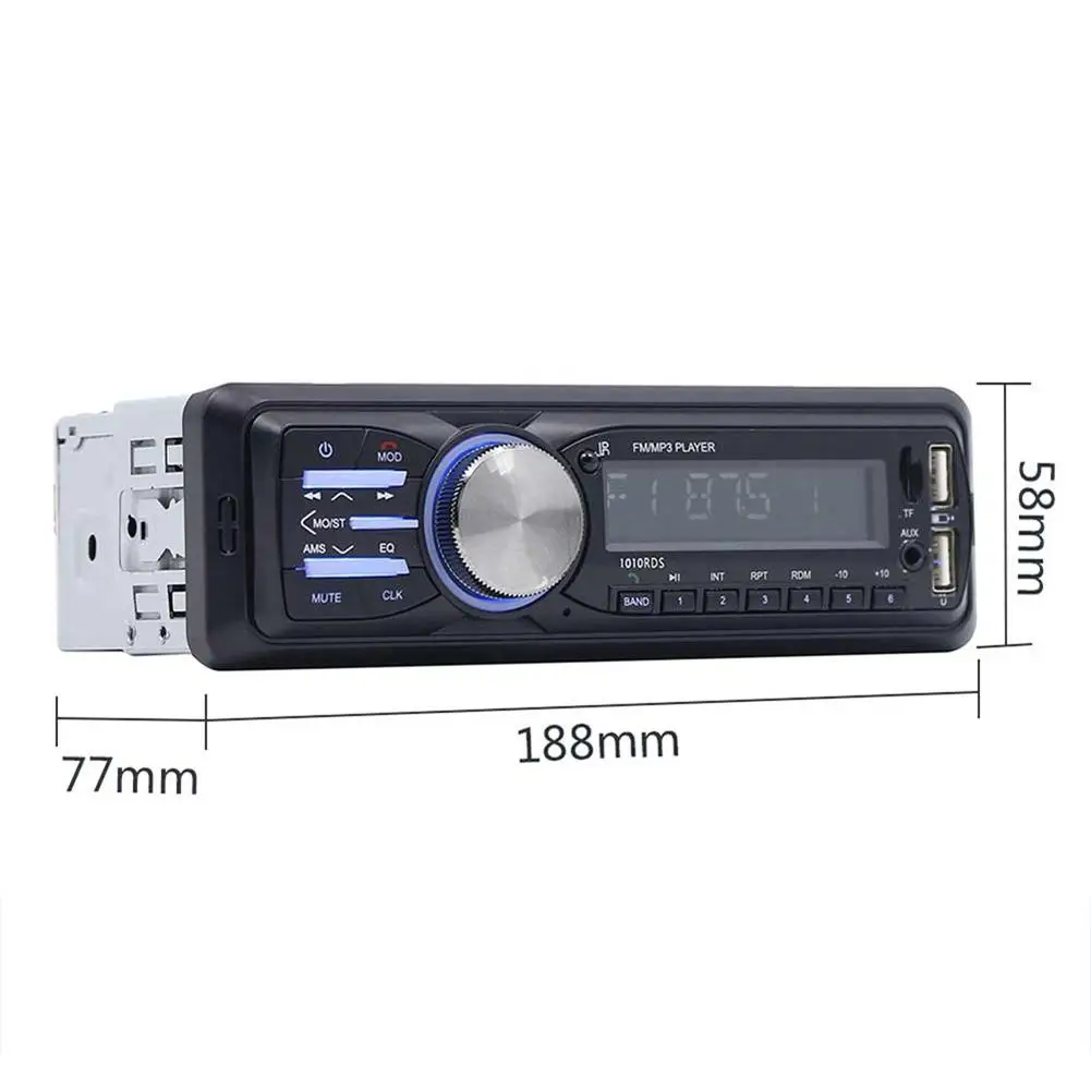 Новое поступление 12 В 1Din автомобильный Bluetooth стерео MP3-плеер RDS fm-радио USB вспомогательный приемник автомобильный аудио плеер
