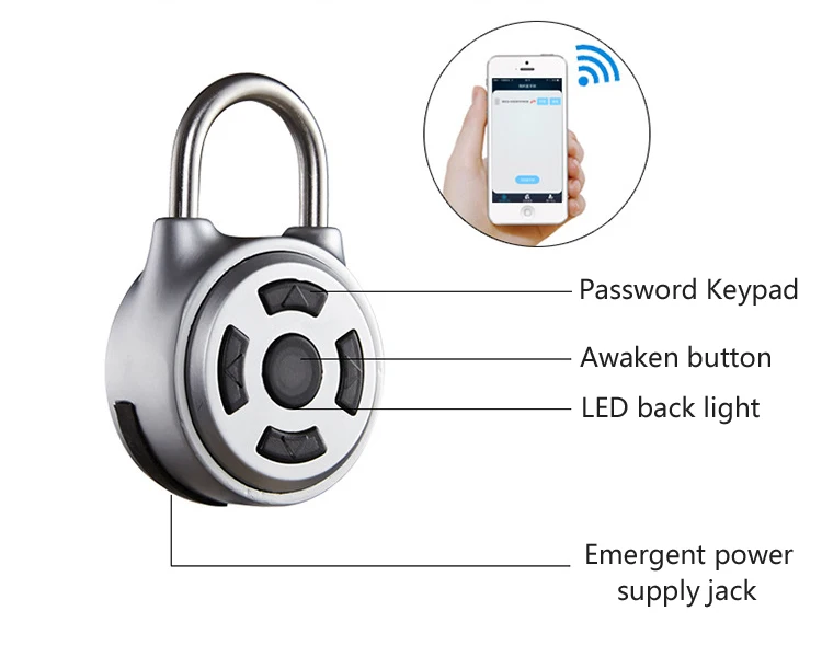 Электронный замок с Bluetooth, кодом паролей, разблокировка, мини-замок для двери, Чехол для багажа, замок из цинкового сплава M1