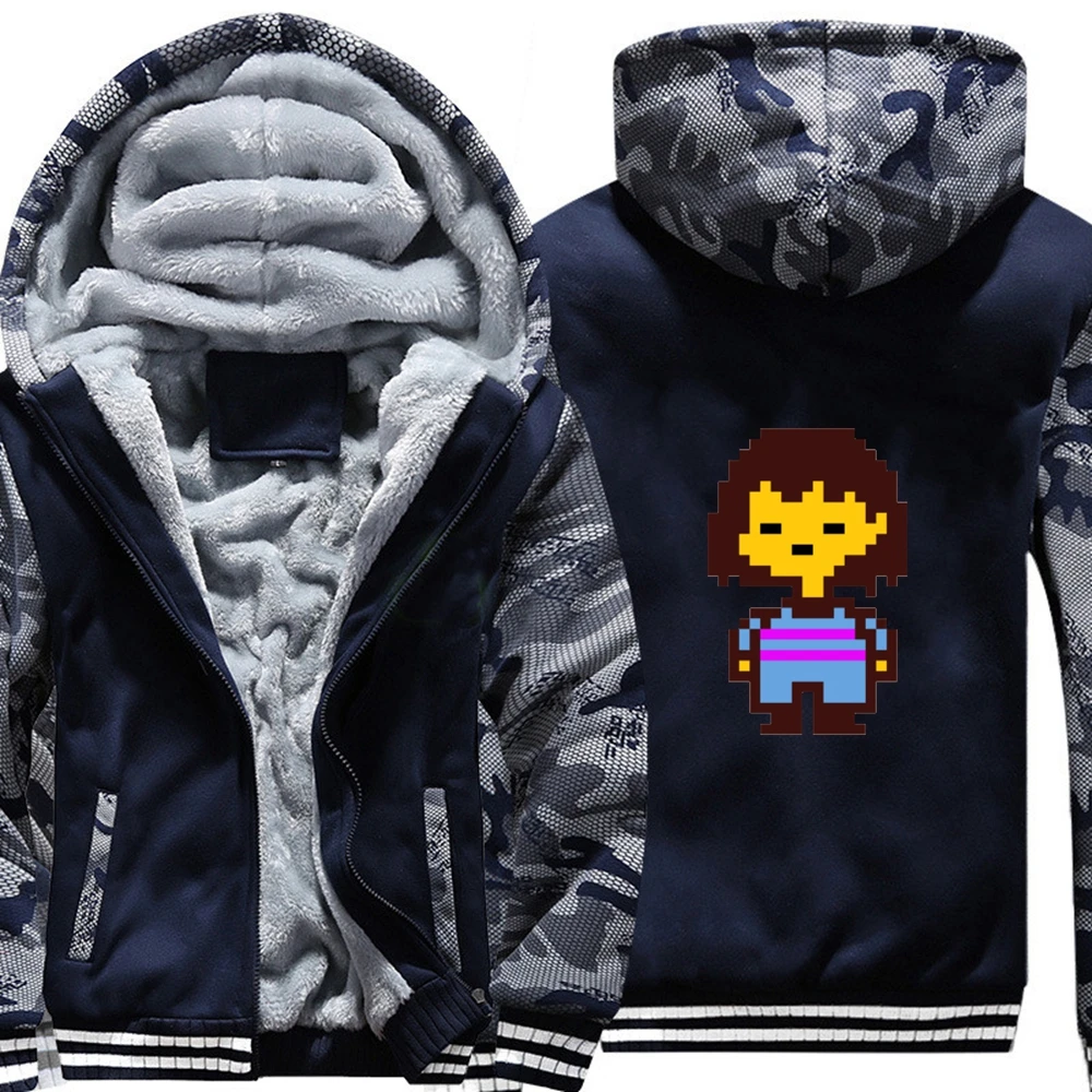 10 стилей игры Undertale Толстовка Зимняя Повседневная Супер теплое пальто утолщенная теплая на молнии с капюшоном повседневные толстовки для зимы - Цвет: Style 1