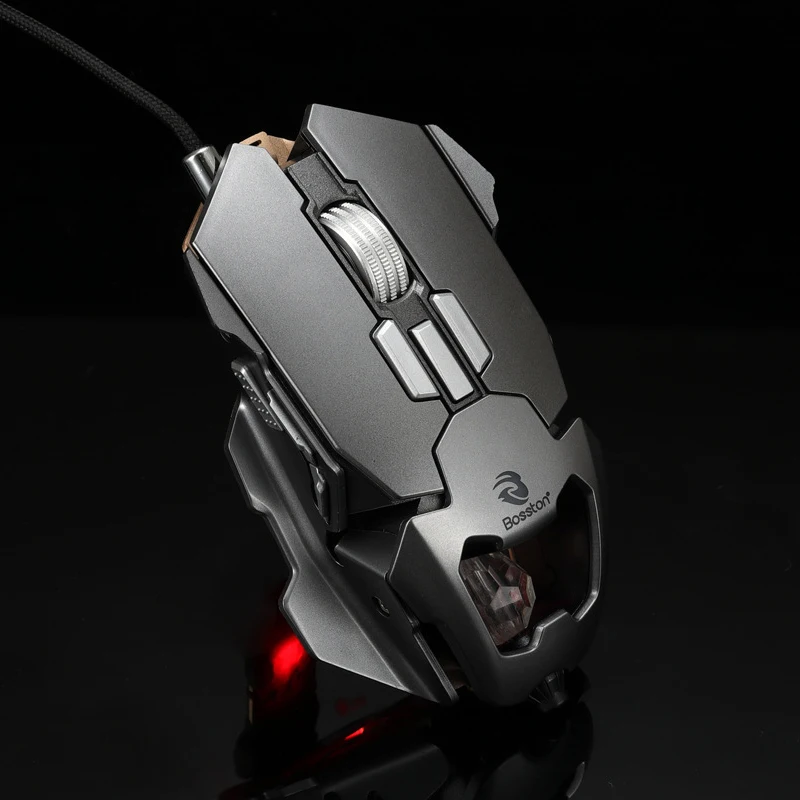 Bosston игровая мышь 3D Steelseries 3200 dpi Программирование геймерские мыши для игровых ПК ноутбука USB Проводная мышь GM650