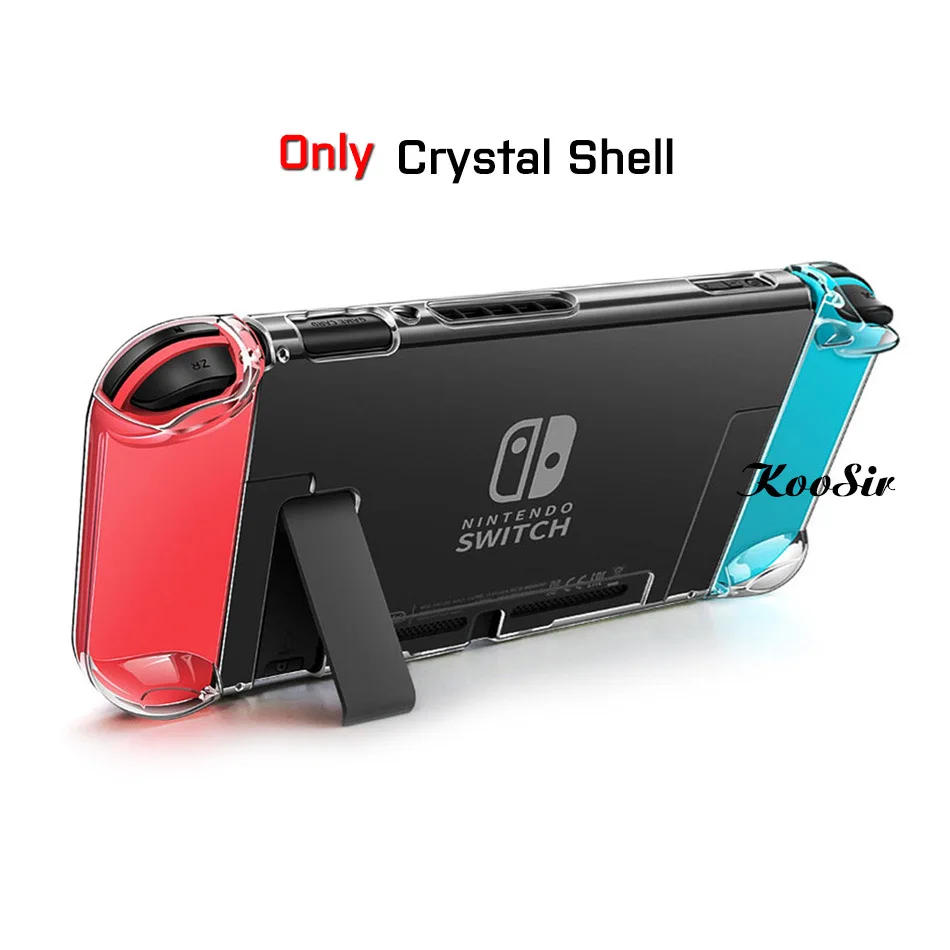 Crystal shell Чехол для nintendo Switch, чехол для nintendo switch Joycon, чехол s Nitendo, корпус консоли, оболочка для nintendo Switch, чехол для nintendo Switch - Цвет: Crystal shell