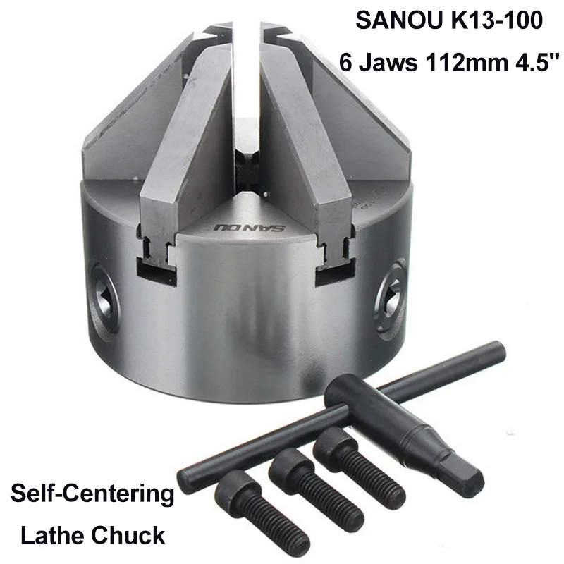 SANOU K13 100 6 Щековая наклон 112 мм 4 5 ''токарный патрон само центрирующий закаленной