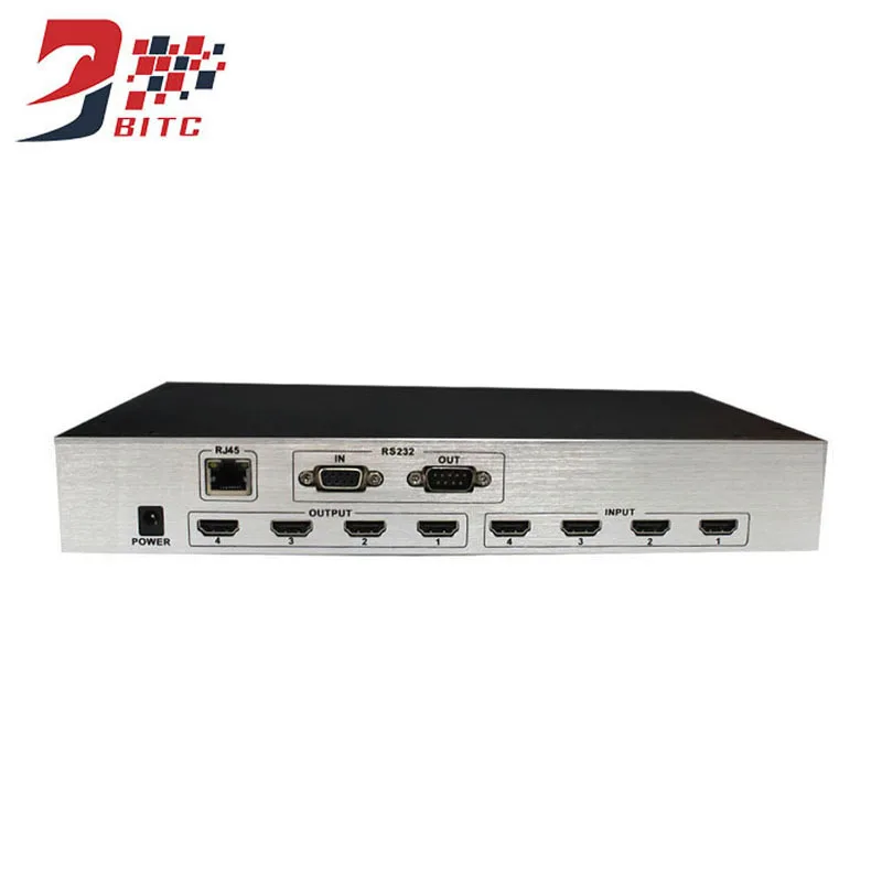 HDMI матричный 4x4 SZBITC 4K HDMI коммутатор 4 в 4 Выход видео управление Лер EDID RJ45 RS232 управление с дистанционным управлением