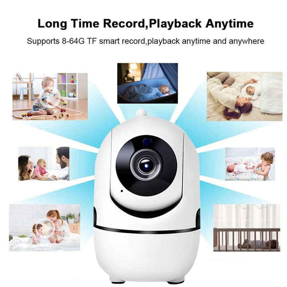 EC80-V13 720P HD сетевая движущаяся головка камера с автоматическим отслеживанием двухсторонняя интерком для хранения облаков Puwei программа домашней безопасности