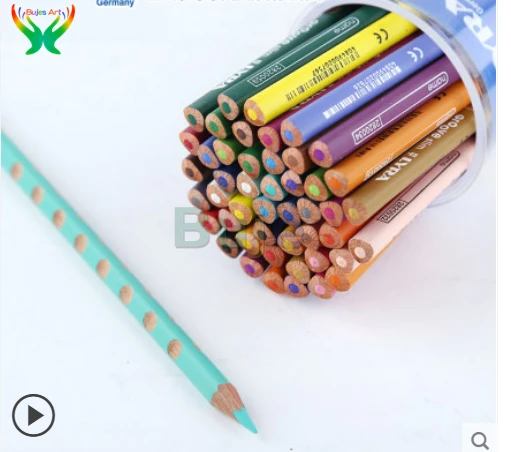 12 24 36 Color Lyra Rroove Slim Natural Grip Triangle Painting Color Lead Hole Oil Color Pencil Hand Drawn Art Painting Colored Pencils Aliexpress