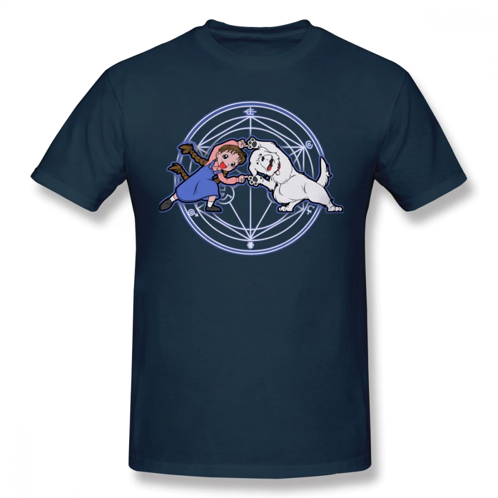 NavyBlue Midnite Star All metal футболка с рисунком «Алхимик» Fullmetal ha короткий рукав Футболка большая футболка Мужская 100 Хлопок Уличная футболка - Цвет: NavyBlue