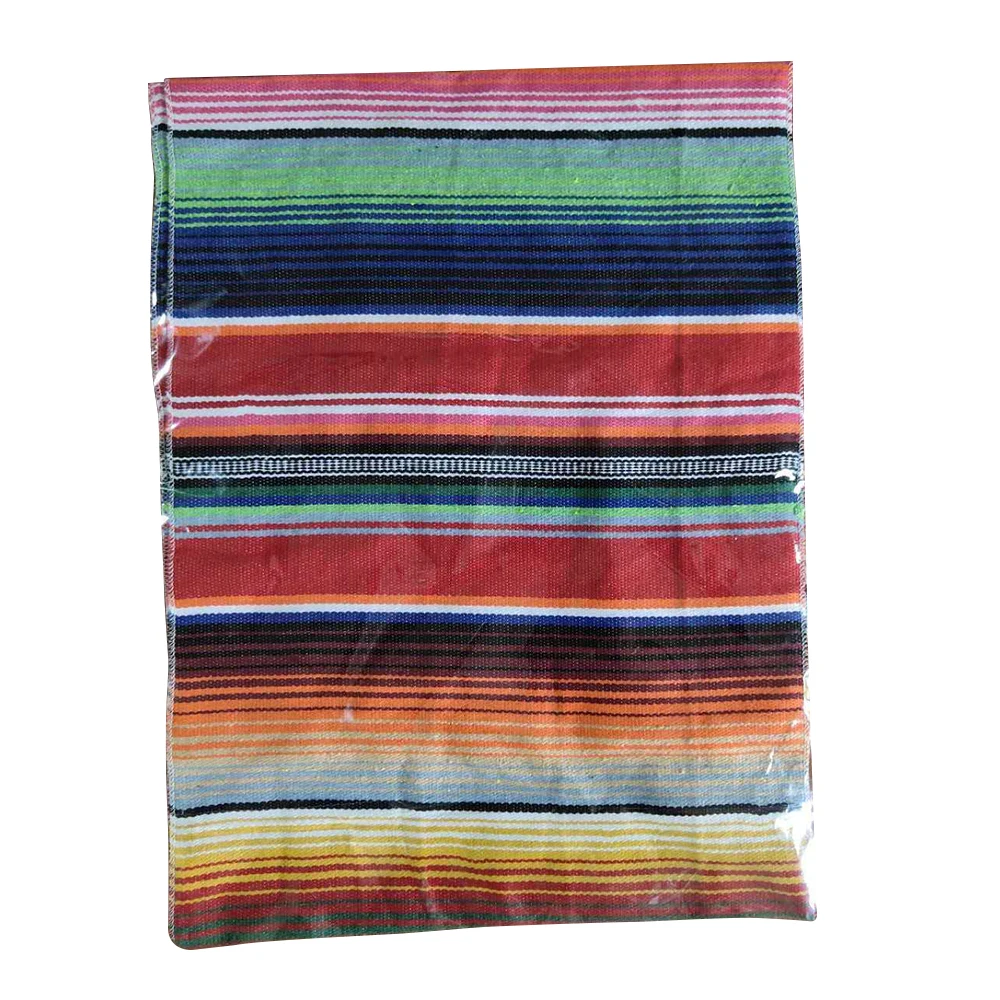 HM2290 Красочная Мексиканская Serape Настольная Крышка бегун бахрома хлопчатобумажная скатерть Fiesta вечерние украшения для ужина - Цвет: HM2290