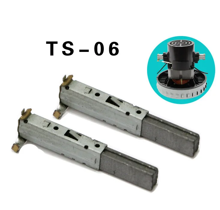 6.5*11.5*32 TS-06 vacuum cleaner motor carbon brush GS-P25 V2Z-P25 V2Z-P22 with iron brush tube