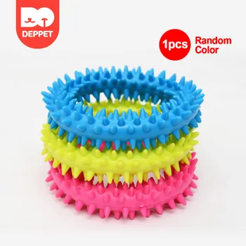 

Deppet toy dog toys perros Non-toxic rubber cat puppy chew Chewing toy random color Ball toy for dog для собак игрушка для собак