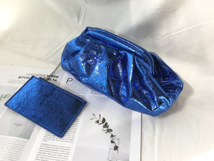 blue Высокое качество, простая модная сумка-хобо из искусственной кожи, Женский Повседневный клатч, сумка-конверт, сумка через плечо, женская сумка, сумка - Color: blue