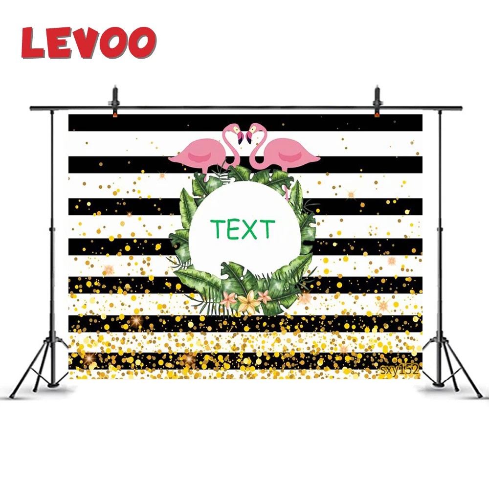 LEVOO фотографический фон черные полоски для рамки фламинго на день рождения фото
