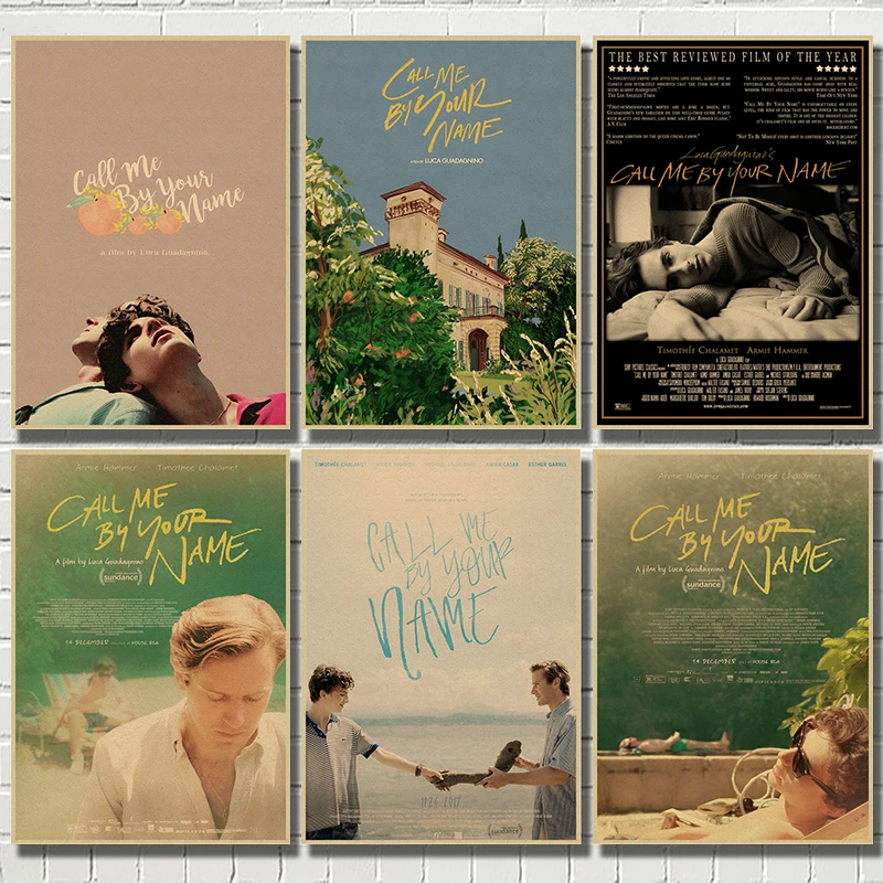 Call Me by Your Name Movie Kraft paper poster Wall Art  Wall Pictures For Living Room Decoration