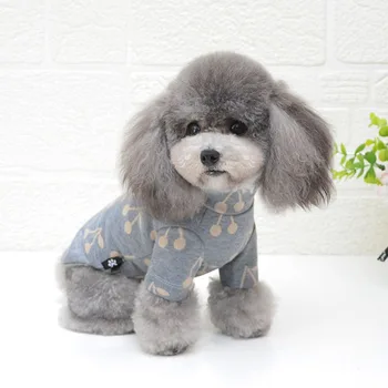 

Dog Hoodies Pet Puppy Cat Dog Hoodie Sweatshirt Cherry Pattern Autumn Winter Shirt For Small Dogs Chihuahua Sweatshirts Hoodies