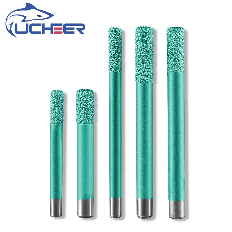 

UCHEER 1pc Flat Bottom Brazing Stone Engraving Router Bits Marble Granite for CNC Machine Carving tools