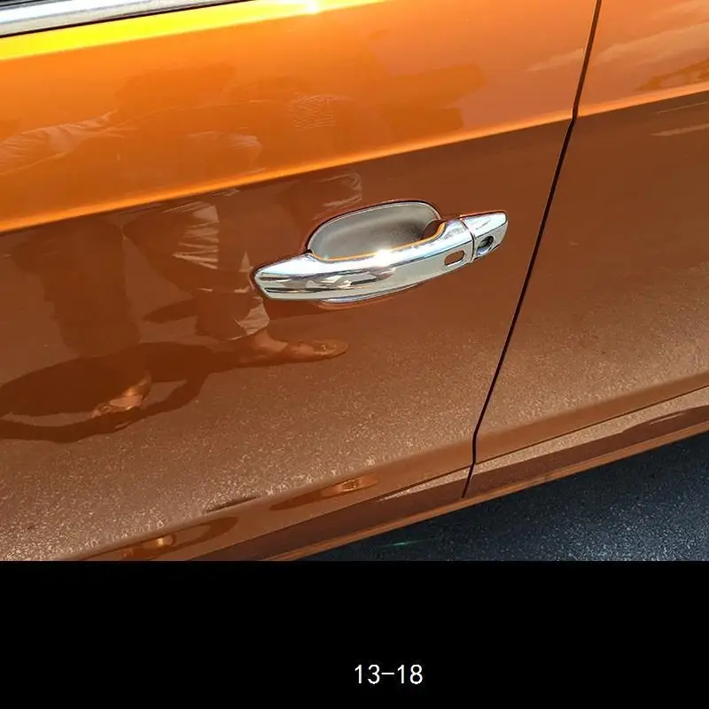 Version D Автомобильный корпус, дверная ручка, система управления, наружная, Automovil, декоративные детали, молдинги 13 14 15 16 17 18 19 для Audi A3 - Цвет: Version D