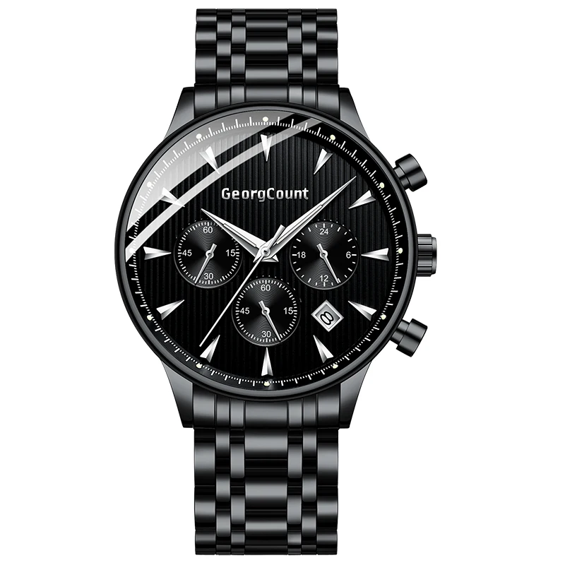 Для мужчин s часы лучший бренд класса люкс для мужчин s наручные часы модные спортивные кварцевые часы для мужчин бизнес водонепроницаемый хронограф часы циферблат 40 - Цвет: G001-HHSG