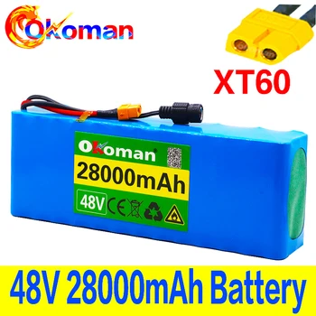 

48V battery 13s3p 28Ah battery pack 1000W high power battery Ebike electric bicycle BMS with xt60 plug