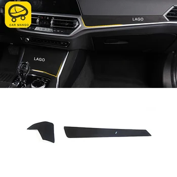 

CarMango for BMW 3 Series G20 2020 Car Styling Center Console Gear Shift Panel Cow Suede Leather Sticker Interior Accessories