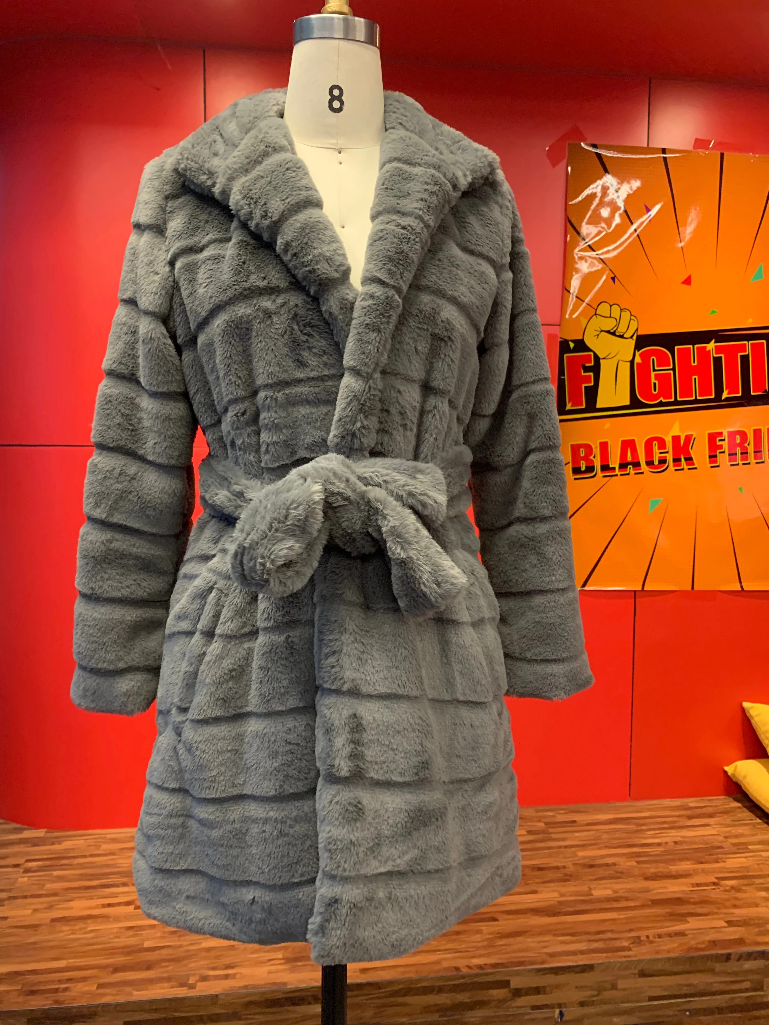 Флисовая Куртка из искусственного меха пальто зимнее женское 2019 теплое пушистое