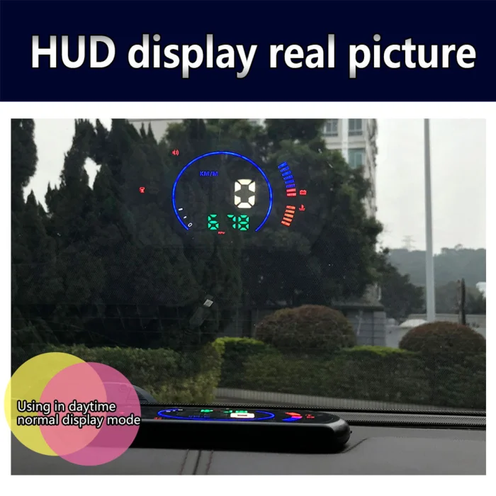 Цифровые спидометры Hud Дисплей 5,8 дюймов большой экран с одометром для вождения сигнализация превышения скорости NJ88