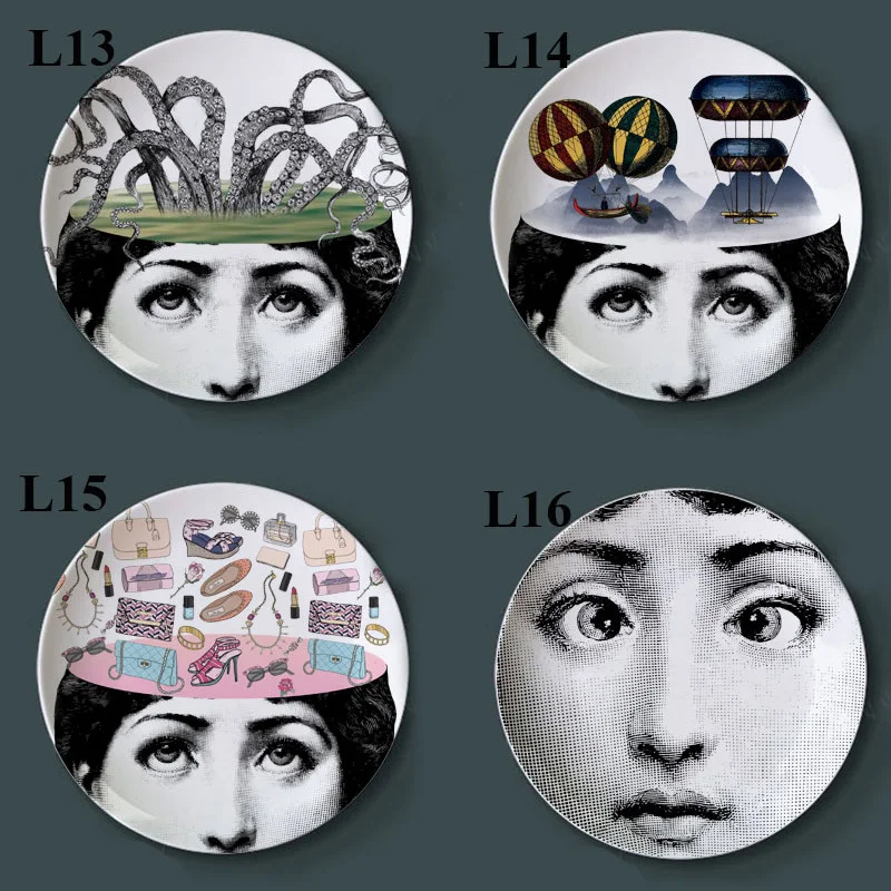 Фоновая панель для бара отеля rosenthal Piero fornasetti, настенная, Миланская, Художественная, декоративная тарелка, украшение дома, орнамент, ремесла