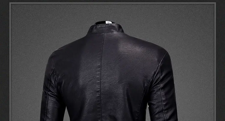 Осеннее и зимнее мужское локомотивное кожаное пальто в Корейском стиле, молодежное мужское меховое пальто с воротником-стойкой, pu кожаная куртка плюс бархатное Мужское пальто