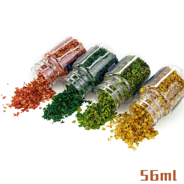 Scale Model Scene Falling Leaves Autumn Scene Tree Shrinking DIY Plant Landscaping Platform Military Soldier Building 2