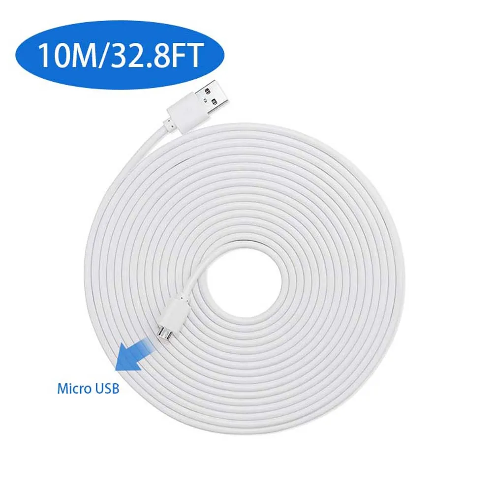 

10M/32.8FT Weatherproof Outdoor Charging Cable , Continuously Power Supply Compatible with Arlo Pro, Arlo Pro 2 and Arlo Go