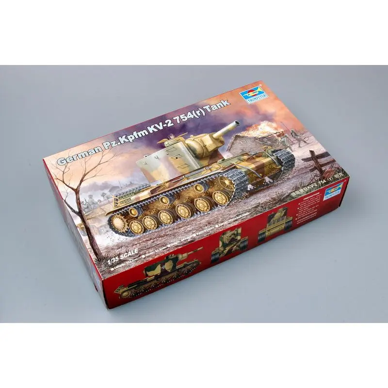 Trumpeter 00367 1/35 немецкий Pz.Kpfm KV-2 754(r) набор моделей в масштабе | Игрушки и хобби