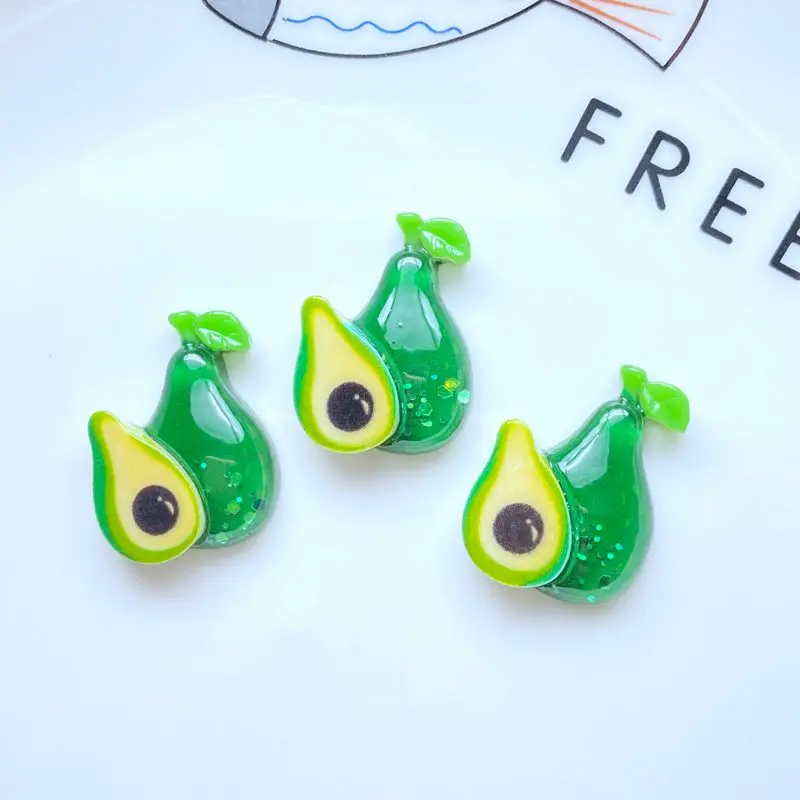 14Pcs New Resin Cute Mixed Mini Shiny Fruit Collection Flat Back Scrapbooking Hair Bow Center Embellishments DIY Accessories