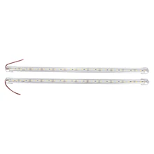 2 Pcs Aluminum Alloy Rigid LED Strip Rod Light Waterproof 12V 50CM